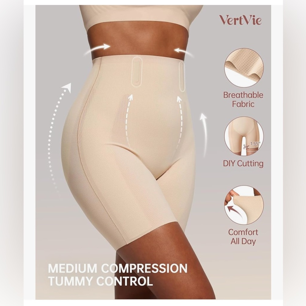 NEW! Women's Seamless Shapewear Shorts Nude-S - Picture 2 of 5